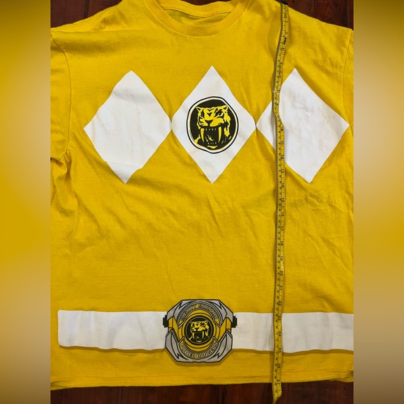 2/$25 Power Rangers Yellow Ranger Adult Tshirt - Picture 5 of 5